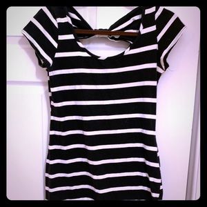 Nautical dress with bow detail